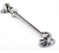 Dzina™ Cabin Hook Silent Pattern 250mm (10 Inch) Chrome Pack of 2