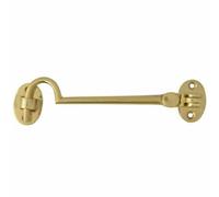 Dzina Cabin Hook Silent Pattern 300mm (12 Inch) Brass, Pack Of 1