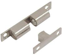 Dzina Chrome Double Ball Cabinet Cupboard Display Door Roller Latch Catch -42mm Pack Of 1