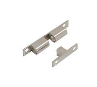 Dzina Chrome Double Ball Cabinet Cupboard Display Door Roller Latch Catch -Pack of 6