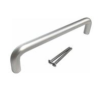 Dzina D Handle Pull Handle 150mm x 12mm Satin Anodised Aluminium Door Handle Modern Internal Door, Cabinet & Cupboard Handle (Includes Fixings)