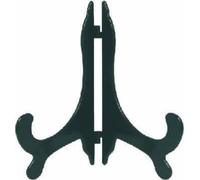 Dzina Decorative Plate Stands To Fit Plates Clear/Frosted Plastic Easel Stand (Black 75mm - 100mm)