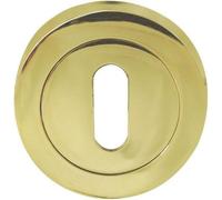 Dzina Escutcheon Keyhole 50mm Brass Pack Of 6