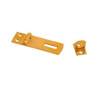 Dzina™ Hasp and Staple 50mm x 15mm (2 Inch) Brass Pack of 3