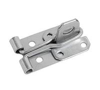 Dzina Hasp and Staple Wire 75mm X 25mm (3 x 1 Inch) BZP, Pack of 10