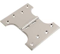 Dzina Heavy Duty Parliament Hinge - Polished Chrome Garage Gate Hinges, Door Hinges For Wooden And Internal Doors (5X3X4 Inches)