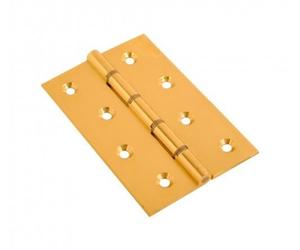 Dzina Hinge DSW 102x67x2.2mm EB Screws Polished Brass Pack Qty 1 Pair
