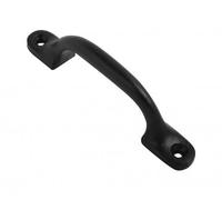 Dzina Hot Bed Handle 100mm Black Black Japanned Pack of 2