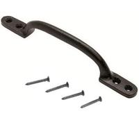 Dzina Hot Bed Handle 150mm Black Black Japanned Pack Of 2