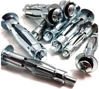 Dzina M4 X 38mm Heavy Duty Metal Plasterboard Cavity Wall Fixings Anchors Plugs (10)