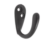 Dzina Matt Black Single Robe Coat Clothes Bath Hook (Pack of 4)