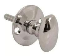 Dzina Oval Thumb Turn For Door Security Rack Bolt Polished Chrome Pack Of 1