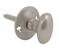 Dzina Oval Thumb Turn For Door Security Rack Bolt Satin Chrome Pack Of 1