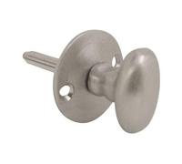 Dzina Oval Thumb Turn for Door Security Rack Bolt Satin Chrome Pack of 1