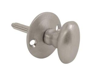 Dzina Oval Thumb Turn for Door Security Rack Bolt Satin Chrome Pack of 1