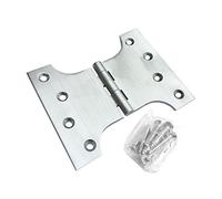Dzina Parliament Hinge 125mm x 75mm x 100mm (5 x 3 x 4 Inch) Satin Chrome