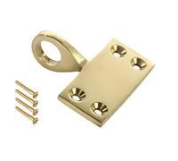 Dzina Pole Hook Pull (Sash Eye - Sash Lift) 12mm Polished Brass Pack of 2