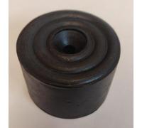 Dzina Rubber Door Stop Buffer 50mm (2 Inch) Black Pack of 1