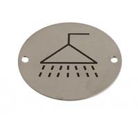 Dzina Shower Door Sign 75mm Screen Printed PSS Pack of 1