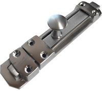 Dzina Sliding Surface Door Tower Bolt 95mm X 25mm (4 X 1 Inch) Satin Chrome Pack Of 1