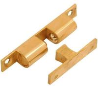 Dzina Solid Brass Double Ball Cabinet Cupboard Display Door Roller Latch Catch -50mm Pack Of 1