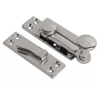 Dzina Solid Brass Sash Window Fastener Quadrant Arm Fastener Polished Chrome