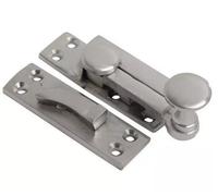 Dzina Solid Brass Sash Window Fastener Quadrant Arm Fastener Satin Chrome