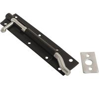 Dzina Steel Sliding Tower Door Bolt Necked 150mm X 40mm (6 Inch) Black, Pack Of 1