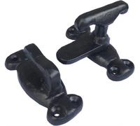 Dzina Thumb Turn Catch Latch Showcase Cabinet Cupboard Door Fastener - Antique Black Pack Of 1