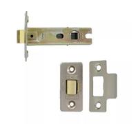 Dzina Tubular Latch Fire Rated Bolt Satin Nickel Plated - 63 mm