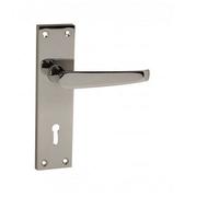 Dzina Victorian Premium Straight Lever Lock 40mm X 150mm Chrome Pack Of 1