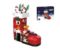 DzirePada Christmas Santa's Sock Building Blocks Kit, 779PCS Architecture Building Bricks Kit, Construction Bear Model Xmas Toys for Kids and Adults Decor