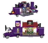 DzirePada Compulsion Night Haunted Food Truck Building Blocks Set, 1224PCS Scary Halloween Vehicles Model Toys, Phantom Car Building Bricks Kit, Ideas Gifts for Kids Adults
