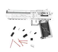 DzirePada Desert Eagle Pistol Building Block Set, 408 Pcs Weapons Military Building Bricks Kit, Revolver Role Play Model Toys, Cool Desk Decor Simulation Militarily Toy Lovers for Teens Adults Gift