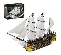 DzirePada Endeavor Ship Building Blocks Set, 2475PCS Pirate Boat Model Toys, STEM Sailing Battleship Building Bricks Kit, Ideas Gifts for Kids Adults