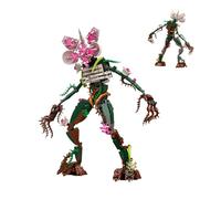 DzirePada Flower Demogorgon Building Block Set - Horror Monster Figure Construction Kit, MOC Botanical Collection Bricks Kit, Collectible Model for Fans, Idea for Halloween Decor & Display