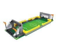 DzirePada Football Stadium Building Blocks Kit, 261PCS World Cup Soccer Game Scene Building Bricks Set, STEM Sports Building Model Toys, Ideas Gift for Fans Boys Kids Adults