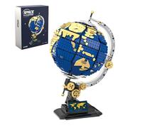 DzirePada Globe Building Blocks Set, 1455PCS Explore Technick Space Teaching Gifts Model Toys, STEM World Map Collection Globe Building Bricks Kit, Ideas for Kid and Adult Home Decor（T1008）