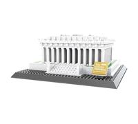 DzirePada Lincoln Memorial Building Blocks Set, 979 Pieces World Famous Landmark Series Model Toys, City Constructions Bricks Kit, Ideas Gifts for Kids Adults