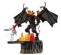 DzirePada Magic Flame Dragon Building Blocks Set, 1581PCS Cool Movie Characters Animals Model Toys, STEM Ancient Dragon Building Bricks Kit, Ideas Gifts for Kids Adults