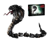 DzirePada Mechanical Snake Building Blocks Set, 1036PCS Black Cobra Model Toys, Technick Animals DIY Construction Building Bricks Kit, Ideas Gifts for Snake Hobbyists & Adults Decor