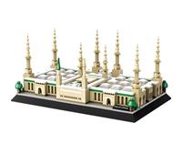DzirePada Medina Prophet Mosque Building Blocks Set, 594 Pieces World Famous Landmark Series Model Toys, City Constructions Bricks Kit, Ideas Gifts for Kids Adults