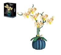 DzirePada Orchid Bonsai Building Blocks Set, 766PCS Artificial Flower Model Toys, Plant Collection Florid Building Blricks Kit, Ideas Gifts for Kids Adults and Office Home Decor(2173)