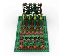 DzirePada Pastoral Landscape Building Set, DIY Farm, Vegetable Patch, Radishes, Pumpkins, Corn Plants, 101 Pieces, 36+ Months, Compatible with Major Brands