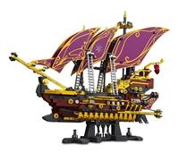 DzirePada Pirate Ship Building Block Set, 2285 Piece Large Battleship Modular Building Series Bricks Kit, STEM Sailing Boat Model Toys, Teenagers and Adults Assembling Toys Gifts