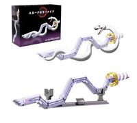 DzirePada Snake Pillar Sunwheel Knife Building Block Set, 874 PCS Demon Anime Sword Model Toys, Katana Cosplay Gifts Bricks Kit for Home Office Decor, Ideas Gifts for Kids Adults