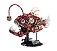 DzirePada Steampunk Lantern Fish Building Set Mech Fish Model Sea Ainmal Display Decor Gifts