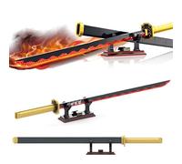 DzirePada Sword Building Set, 606PCS Tsugikuni Yoriichi Building Blocks with Scabbard and Stand, Anime Fan Cosplay Swords Katana Samurai Model Toys, Ideas Gifts for Kids Adults(C)
