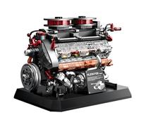 DzirePada Tiger Tank Engine Building Blocks Set, 1236PCS Military Model Kit with Gears and Pistons, Mechanical HL230 P30 Engineering Toy Gifts for Collectors Teens and Military Fans