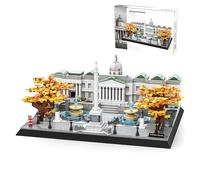 DzirePada Trafalgar Square United Kingdom Building Blocks Set, 1245PCS Constructions Model Toys, Famous landmark Architecture Building Bricks Kit, Ideas Gifts for Kids Adults